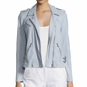 Rebecca Taylor Washed Lamb Leather Moto 